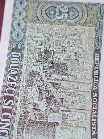 Romania 25 lei 1966, seria H.0104/084161, UNC- [4]
