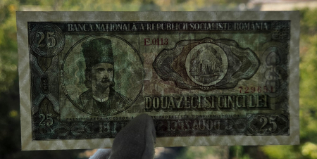 Romania 25 lei 1966, seria E.0113/729651, UNC- [2]