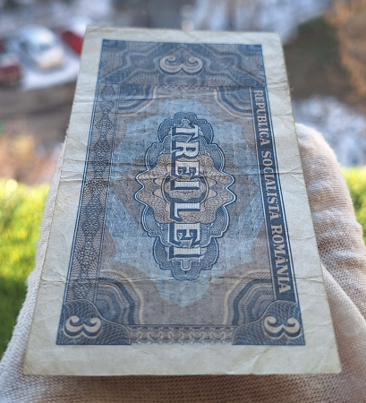 Romania 3 lei 1966, seria C.0005/727562, circulata [4]