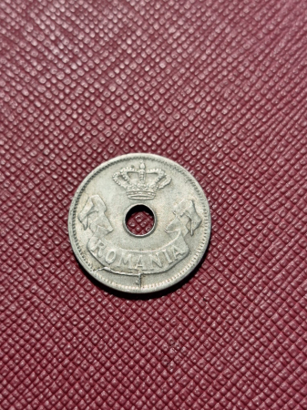 Monede Romania - Romania, 5 Bani 1906, monetaria Hamburg, cu eroare: surplus de material