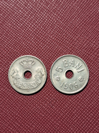 Monede Romania - Romania, 5 Bani 1906, monetaria Hamburg, stare foarte buna