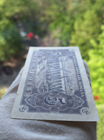 Romania, 5 lei 1952, seria b 44 / 459690, circulata, stare buna [6]