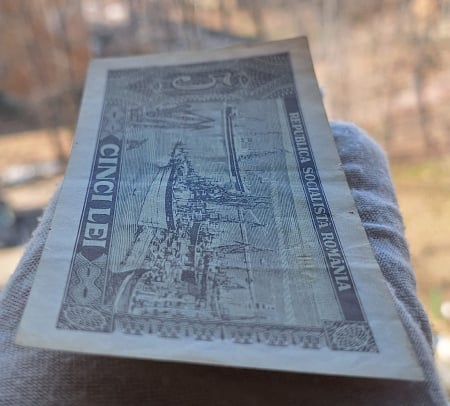 Romania 5 lei 1966, seria A.0169/051363, circulata [5]