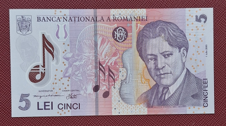 Bancnote - Romania 5 lei 2013, seria 136A9191803, UNC-