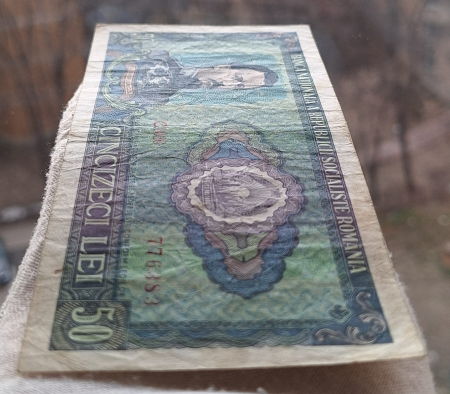 Romania 50 lei 1966, seria C.0036/776383, circulata [3]