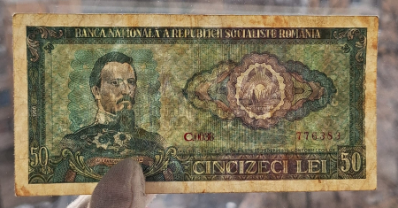 Romania 50 lei 1966, seria C.0036/776383, circulata [2]