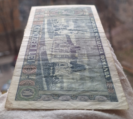 Romania 50 lei 1966, seria C.0036/776383, circulata [4]