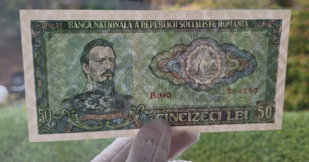 Romania 50 lei 1966, seria B.0063/704757, necirculata [2]