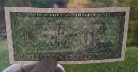 Romania 50 lei 1966, seria B.0063/704757, necirculata [3]