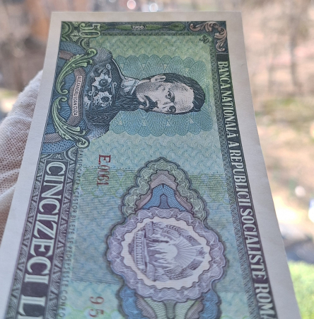 Romania 50 lei 1966, seria E.0061/950083, UNC- [5]