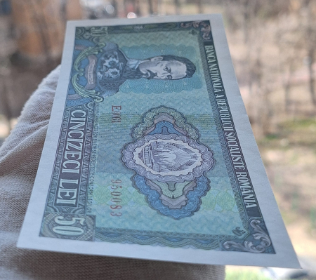 Romania 50 lei 1966, seria E.0061/950083, UNC- [6]