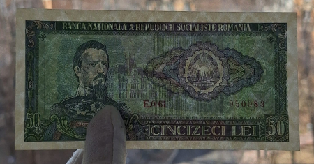 Romania 50 lei 1966, seria E.0061/950083, UNC- [2]