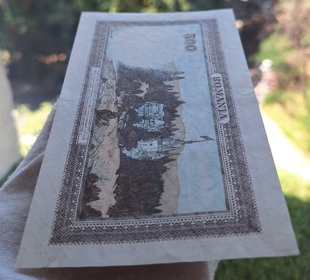 Romania 500 lei 1940, seria C/5 0269378, aproape necirculata [4]