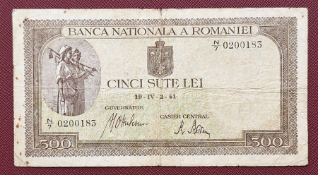 Bancnote Romania - Romania 500 lei 1941, circulata