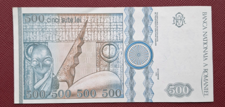 Romania, 500 lei 1992 seria C.0003/162236, filigran fata, UNC- [1]