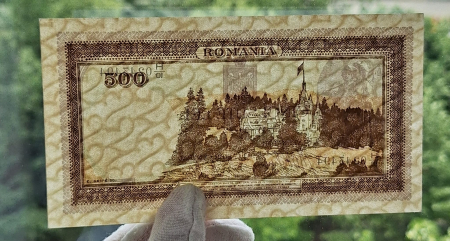 Romania 500 lei 20 Aprilie 1942, seria H/10 0243494, UNC- [3]