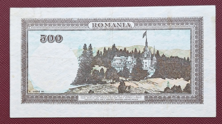 Romania 500 lei aprilie 1941, seria Z/7 0041829, circulata [1]