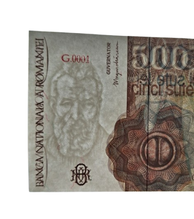 Romania, 500 Lei Aprilie 1991, Constantin Brancusi, necirculata [1]