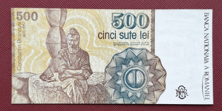 Romania, 500 Lei Aprilie 1991, seria F.0003/709198, Aunc [1]