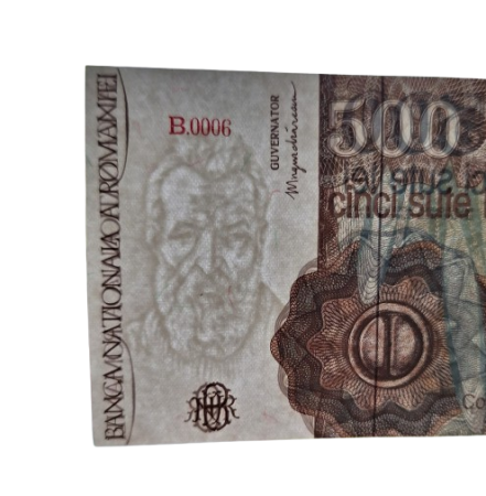 Romania, 500 Lei Ianuarie 1991, Constantin Brancusi, necirculata [1]