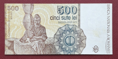 Romania, 500 Lei Ianuarie 1991, seria A.0003/272498, Aunc [1]