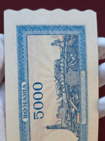 Romania, 5000 lei 22 Decembrie 1945, seria G/9 0204684, necirculata [5]