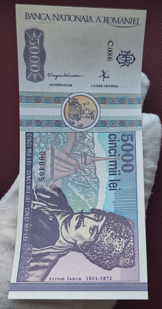 Romania, 5000 lei 1992, Avram Iancu, necirculata [3]