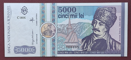 Romania, 5000 lei 1992, Avram Iancu, necirculata [0]