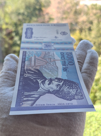 Romania, 5000 lei 1993, seria E.0030/620009, necirculata [8]