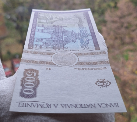 Romania, 5000 lei 1993, seria E.0026/560772, necirculata [4]