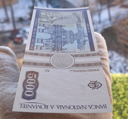 Romania, 5000 lei 1993, seria E.0026/580719, necirculata [3]