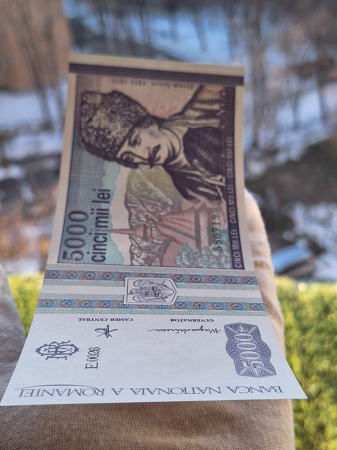 Romania, 5000 lei 1993, seria E.0026/580719, necirculata [5]
