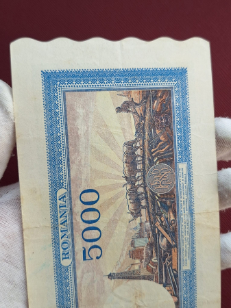 Romania, 5000 lei 28 Septembrie 1943, seria I/1 0179799, stare buna [6]
