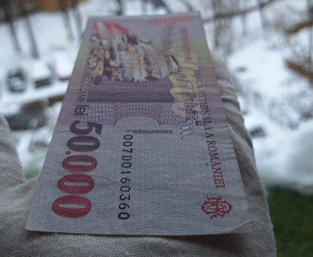 Romania, 50000 lei 1996, seria 007D0160360, aproape necirculata [3]