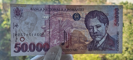 Romania, 50000 lei 1996, seria 003A1717359, aproape necirculata [2]