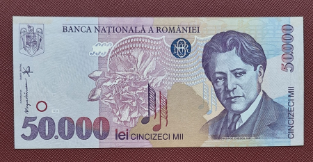 Bancnote Romania - Romania, 50000 lei 1996, seria 003A1717359, aproape necirculata