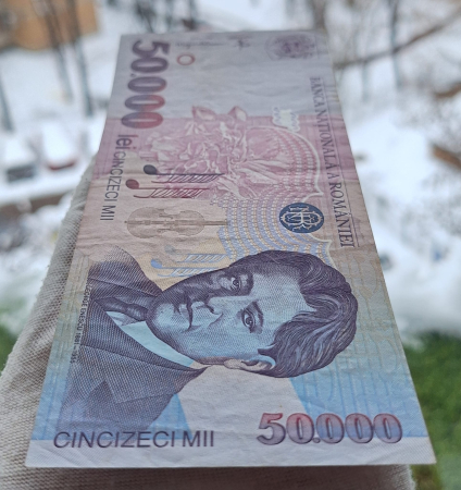 Romania, 50000 lei 1996, seria 007D0160360, aproape necirculata [5]