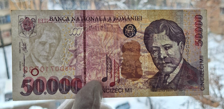 Romania, 50000 lei 2000, seria 005D0710739, stare buna [2]