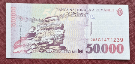 Romania, 50000 lei 2000, seria 008C1471239, UNC- [1]