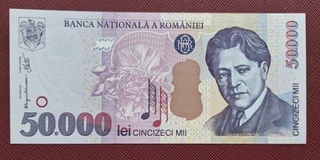 Bancnote Romania - Romania, 50000 lei 2000, seria 004C1969957, UNC