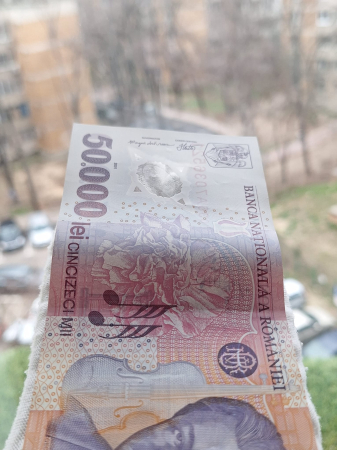 Romania, 50000 lei 2001 George Enescu, seria 036A7036521, circulata [6]