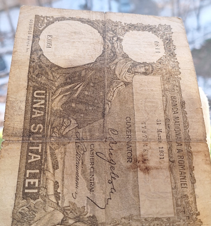 Romania bancnota 100 lei, 31 Martie 1931, circulata [5]