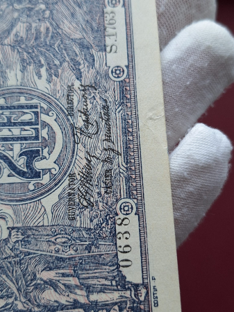 Romania bancnota 2 lei 1915 , seria S.1763/0638, circulata [9]