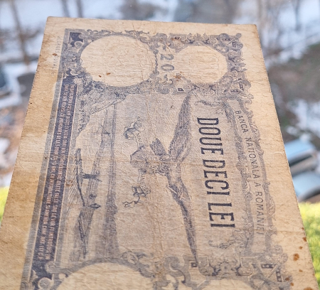 Romania bancnota 20 lei, 19 Septembrie 1929, circulata [3]