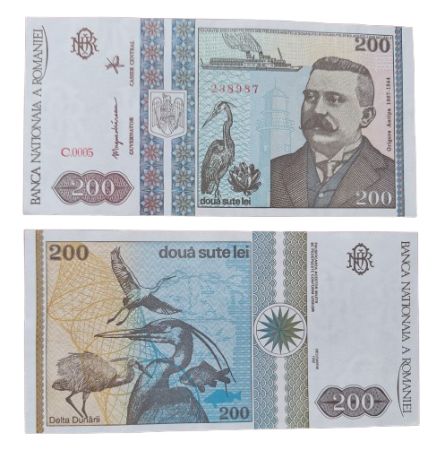 Romania, bancnota 200 lei 1992, Grigore Antipa, necirculata