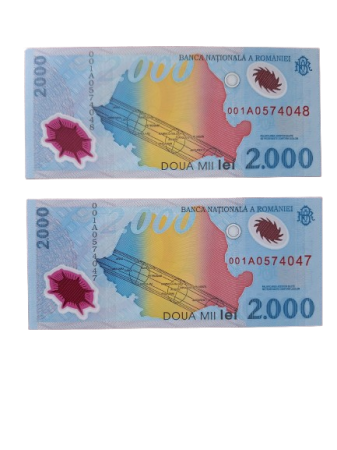 Bancnote - Romania, bancnota 2000 lei 1999, eclipsa de soare, necirculata