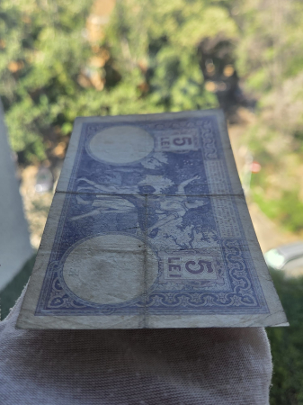 Romania bancnota 5 lei 1916, circulata [4]