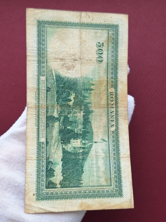 Romania, bancnota 500 lei 1934, Regele Carol II, circulata [4]