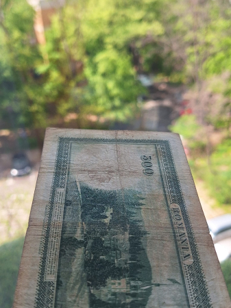 Romania, bancnota 500 lei 1934, Regele Carol II, circulata [5]