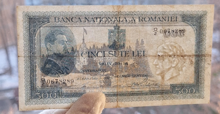 Romania, bancnota 500 lei 1936, Regele Carol II, circulata [2]